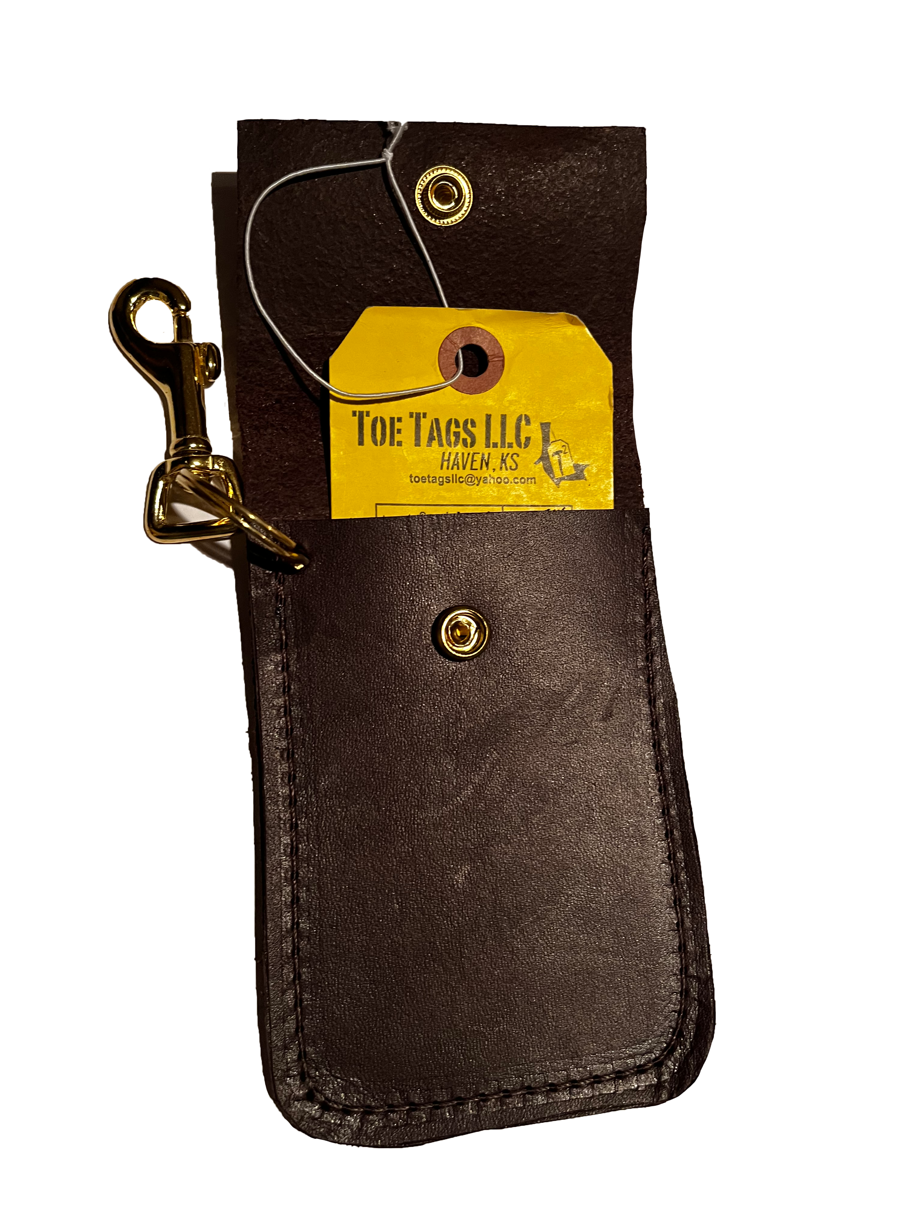 Leather Toe Tag Holder